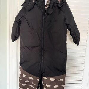Black and Brown Infant Snowsuit